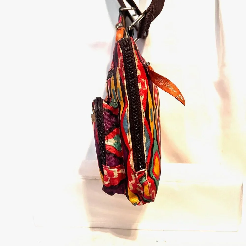 Lilly Bloom-Multi Color Lightweight Crossbody Purse/Bag-Adjustable Strap-Travel - Picture 7 of 16